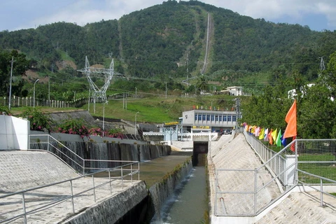 Quang cảnh nhà máy thủy điện Đa Nhim. (Ả̉nh: Công Thử/TTXVN)