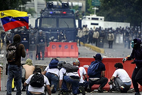 Venezuela đã trong tình trạng hỗn loạn trong một tháng qua. (Nguồn: AFP)