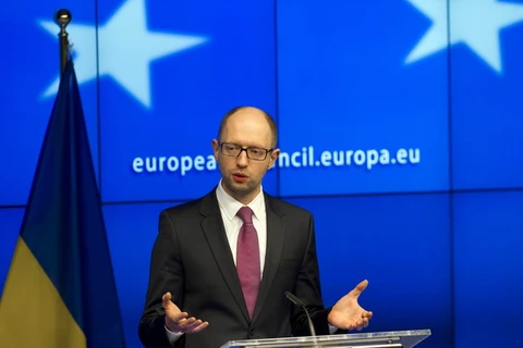 Thủ tướng tạm quyền Ukraine Arseniy Yatsenyuk. (Ảnh: AFP/TTXVNN)