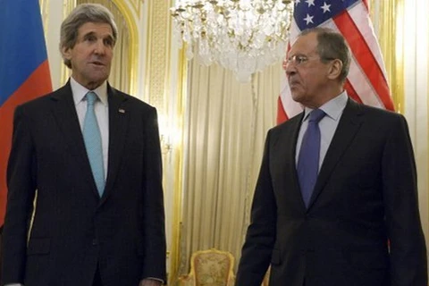Ngoại trưởng Nga Sergei Lavrov và người đồng cấp Mỹ John Kerry. (Nguồn: RIA Novosti/Archive)