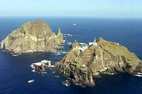 Quần đảo tranh chấp giữa Hàn Quốc và Nhật Bản Dokdo/Takeshima. (Nguồn: koreajjang)