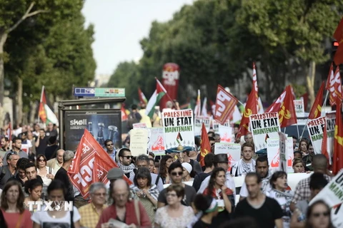 Các cuộc biểu tình ủng hộ Palestine tiếp tục diễn ra ở Pháp