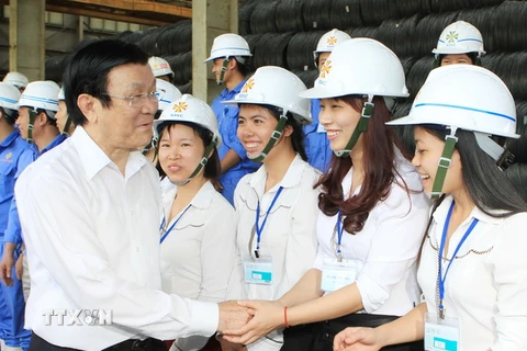Chủ tịch nước làm việc với cán bộ chủ chốt tỉnh Ninh Bình