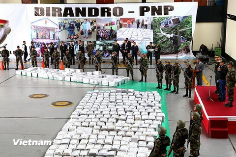 Peru thu giữ gần 8 tấn cocaine tại thành phố cảng Trujillo