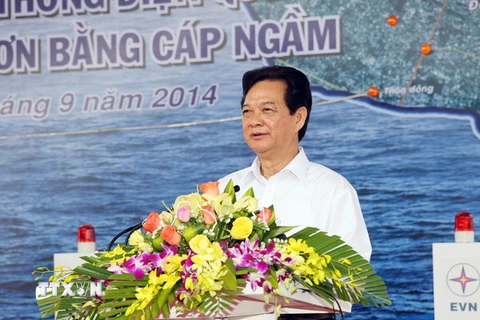 Thủ tướng dự lễ khánh thành cấp điện quốc gia ra đảo Lý Sơn