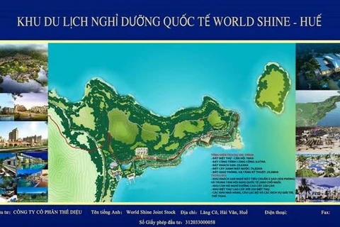Thừa Thiên-Huế dừng thực hiện dự án khu du lịch World Shine-Huế