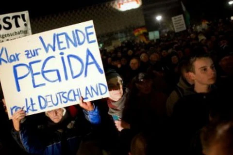 15.000 người tham gia phong trào mới PEGIDA biểu tình ở Đức