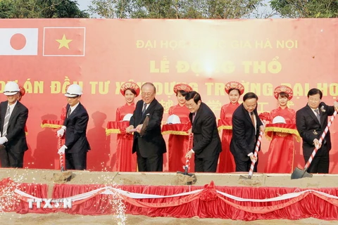 Chủ tịch nước dự lễ động thổ Dự án xây dựng Đại học Việt-Nhật