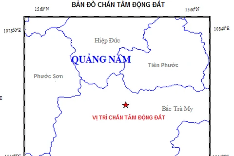 Liên tục xảy ra rung chấn tại huyện Bắc Trà My, Quảng Nam