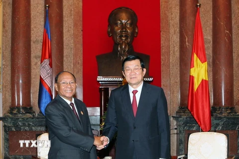 Chủ tịch nước tiếp Chủ tịch Quốc hội Vương quốc Campuchia
