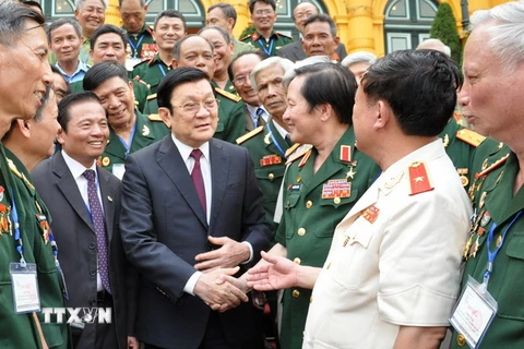Chủ tịch nước gặp mặt Ban chỉ đạo sách "Ký ức người lính"