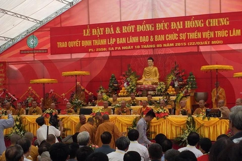 Lễ đặt đá xây dựng Thiền viện Trúc Lâm Đại Giác tại Sa Pa 