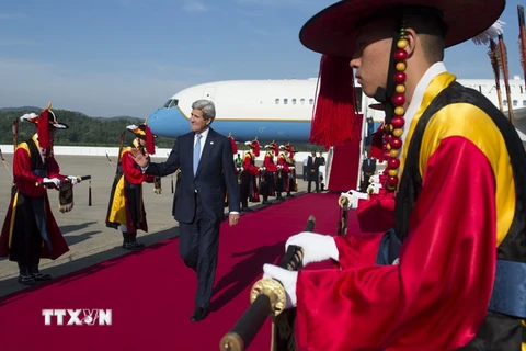 Ngoại trưởng Mỹ John Kerry bắt đầu chuyến thăm Hàn Quốc