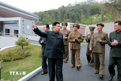 Nhà lãnh đạo Triều Tiên Kim Jong-un thị sát đơn vị quân đội