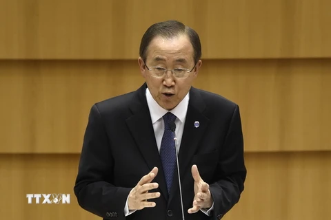 Tổng thư ký Liên hợp quốc Ban Ki-moon. (Ảnh: AFP/TTXVN)