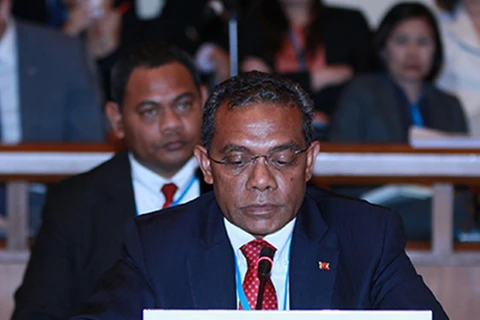 Thứ trưởng Thương mại, Công nghiệp và Môi trường Timor Leste Constancio Pinto. (Nguồn: iisd.ca)