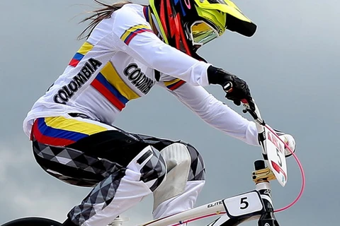 Nữ vận động viên đua xe đạp địa hình (BMX) huyền thoại người Colombia Mariana Pajón. (Nguồn: olympic.org)