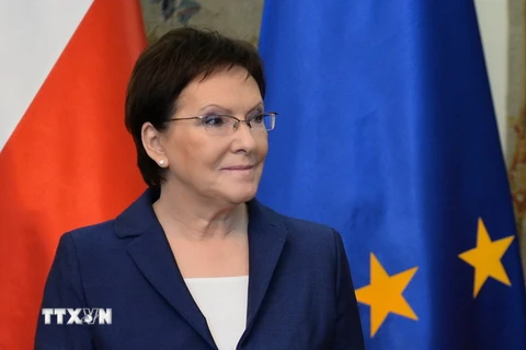 Thủ tướng Ba Lan Ewa Kopacz . (Ảnh: AFP/TTXVN)