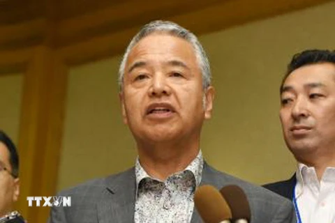 Bộ trưởng Chính sách kinh tế và tài khóa Nhật Bản Akira Amari. (Ảnh: Kyodo/TTXVN)