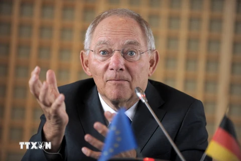 Bộ trưởng Tài chính Đức Wolfgang Schaeuble. (Ảnh: AFP/TTXVN)