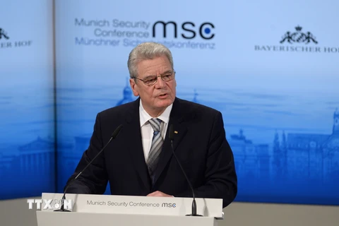 Tổng thống Đức Joachim Gauck. (Ảnh: AFP/TTXVN)