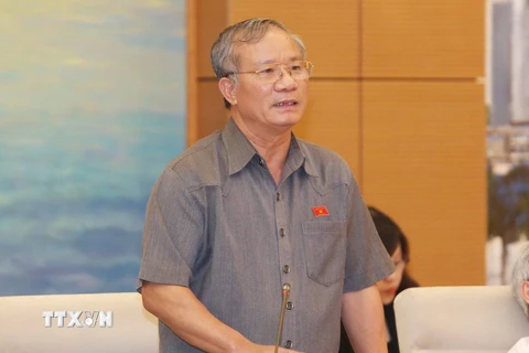 Trung tướng Nguyễn Kim Khoa, Chủ nhiệm Ủy ban Quốc phòng và An ninh của Quốc hội đẫn đầu đoàn Việt Nam tham dự Hội nghị. (Ảnh: Phương Hoa/TTXVN)