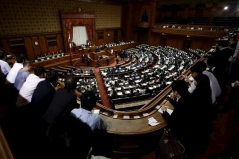 Khung cảnh cuộc họp tại Thượng viện Nhật Bản tại Tokyo. (Nguồn: Reuters)