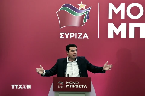 Thủ tướng tái đắc cử Alexis Tsipras của Hy Lạp. (Ảnh: AFP/TTXVN)