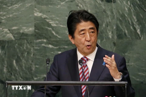 Thủ tướng Nhật Bản Shinzo Abe. (Ảnh: Reuters/TTXVN)