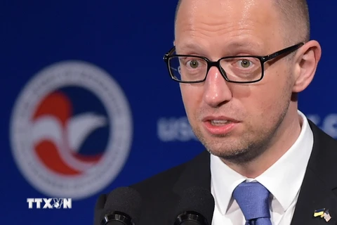 Thủ tướng Ukraine Arseniy Yatsenyuk. (Ảnh: AFP/TTXVN)