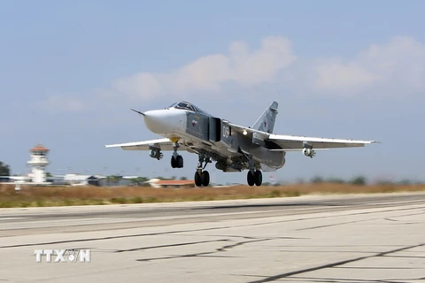 Máy bay Sukhoi SU-24 của Nga. (Ảnh: AFP/TTXVN)