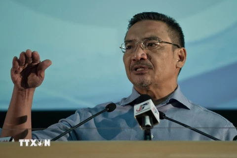 Bộ trưởng Quốc phòng Malaysia Hishammuddin Hussein. (Ảnh: AFP/TTXVN)