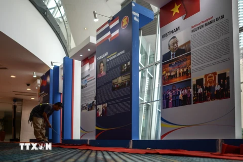 Trung tâm Hội nghị Kuala Lumpur nơi sẽ diễn ra Hội nghị ASEAN lần thứ 27. (Ảnh: AFP/TTXVN)