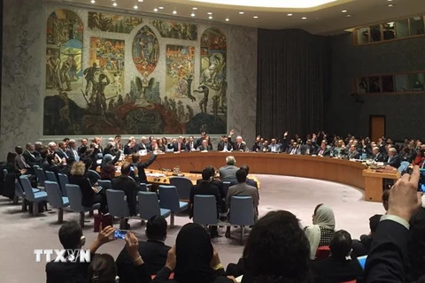 Một phiên họp của Hội đồng Bảo an Liên hợp quốc. (Ảnh: Minh Nga/Vietnam+)