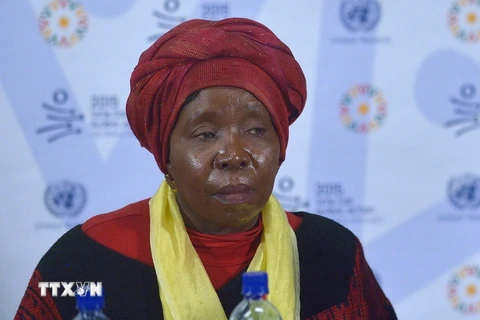 Chủ tịch Ủy ban Liên minh châu Phi (AU) Nkosazana Dlamini Zuma. (Ảnh: AFP/TTXVN)