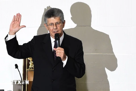 Tân Chủ tịch Quốc hội Venezuela Henry Ramos Allup. (Ảnh: AFP/TTXVN)