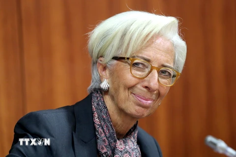 Tổng giám đốc Quỹ Tiền tệ Quốc tế (IMF) Christine Lagarde. (Ảnh: AFP/TTXVN)