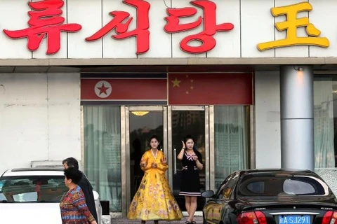 Một nhà hàng Triều Tiên ở thành phố Đan Đông, tỉnh Liêu Ninh, Trung Quốc. (Nguồn: UPI)