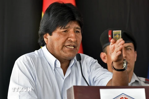 Tổng thống đương nhiệm Bolivia Evo Morales. (Ảnh: AFP/TTXVN)