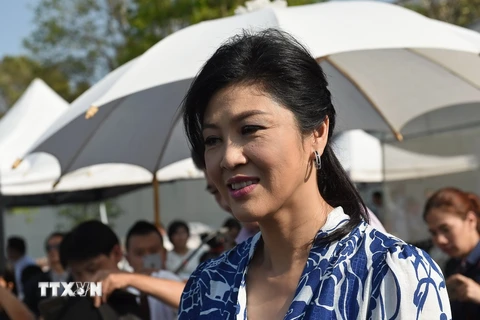 Cựu Thủ tướng Thái Lan Yingluck Shinawatra. (Ảnh: THX/TTXVN)
