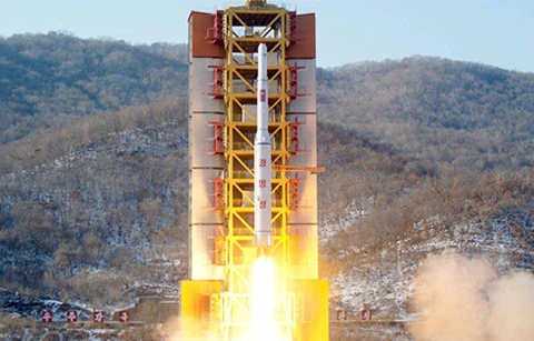 Một quả tên lửa của Triều Tiên rời bệ phóng. (Ảnh minh họa: Reuters)