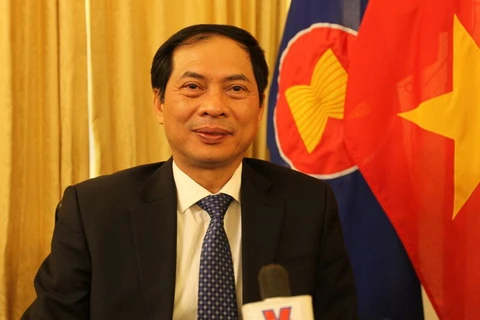 Thứ trưởng Bộ Ngoại giao Bùi Thanh Sơn. (Ảnh: Lê Phương/Vietnam+)
