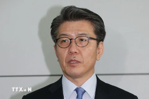 Đặc phái viên Hàn Quốc về các vấn đề an ninh và hòa bình trên bán đảo Triều Tiên Kim Hong-kyun. (Ảnh: Yonhap/TTXVN)