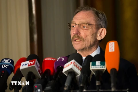 Bộ trưởng Nội vụ Hungary Sandor Pinter. (Ảnh: THX/TTXVN)