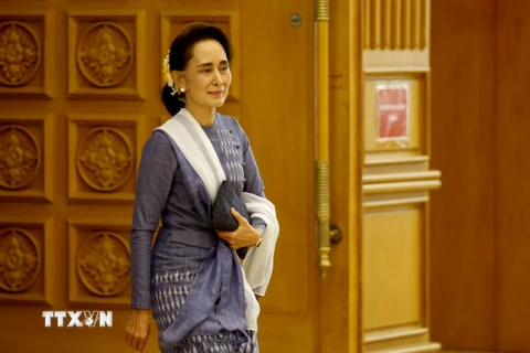 Bà Aung San Suu Kyi. (Ảnh: THX/TTXVN)