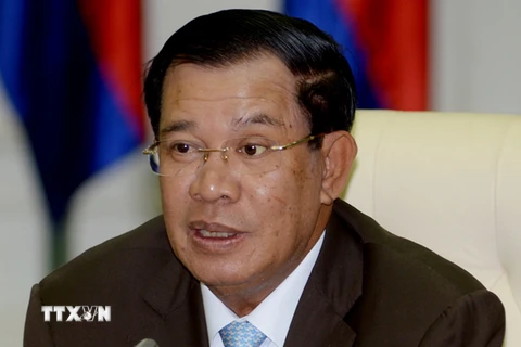 Thủ tướng Campuchia Hun Sen. (Ảnh: THX/TTXVN) 