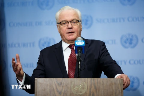 Đại diện thường trực của Nga tại Liên hợp quốc Vitaly Churkin. (Ảnh: THX/TTXVN)