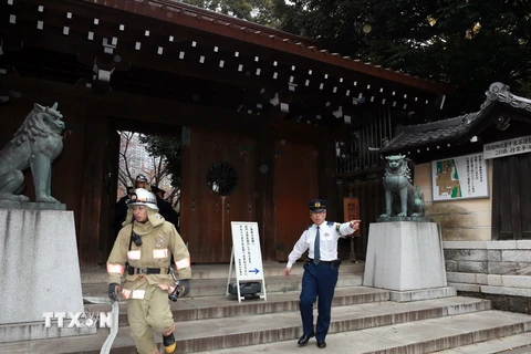 Đền Yasukuni. (Ảnh: AFP/TTXVN)