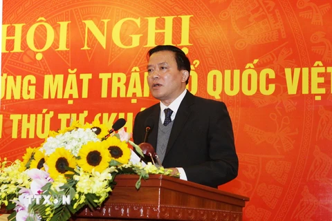 Phó Chủ tịch Ủy ban Trung ương MTTQ Việt Nam Nguyễn Văn Pha. (Ảnh: Nguyễn Dân/TTXVN)