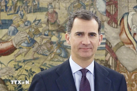 Nhà Vua Tây Ban Nha Felipe VI. (Ảnh: AFP/TTXVN)